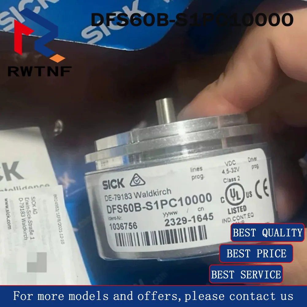 Brand New Genuine DFS60B-S1PC10000 SICK Incremental encoder Order No.: 1036756,100% Original Warehouse Stock