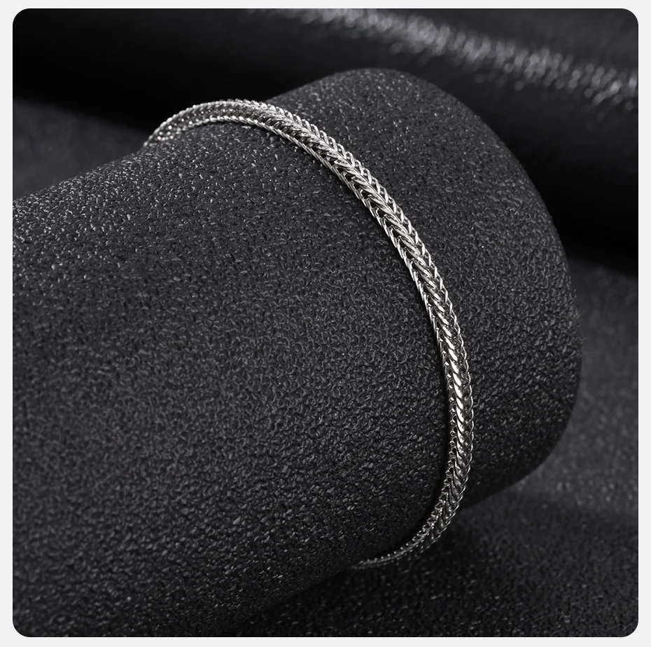 Vnox 2,4 mm breites Gliederkettenarmband aus Edelstahl, verstellbares Armband, minimalistischer Schmuck, Geschenk für Damen und Herren, für den täglichen Gebrauch – Detail 5