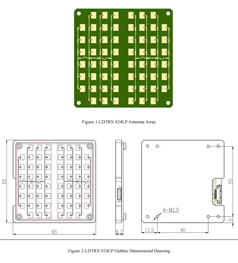 24GHz Microwave Millimeter Wave Radar Sensor Module Doppler Velocity Measurement for Traffic Monitoring Security