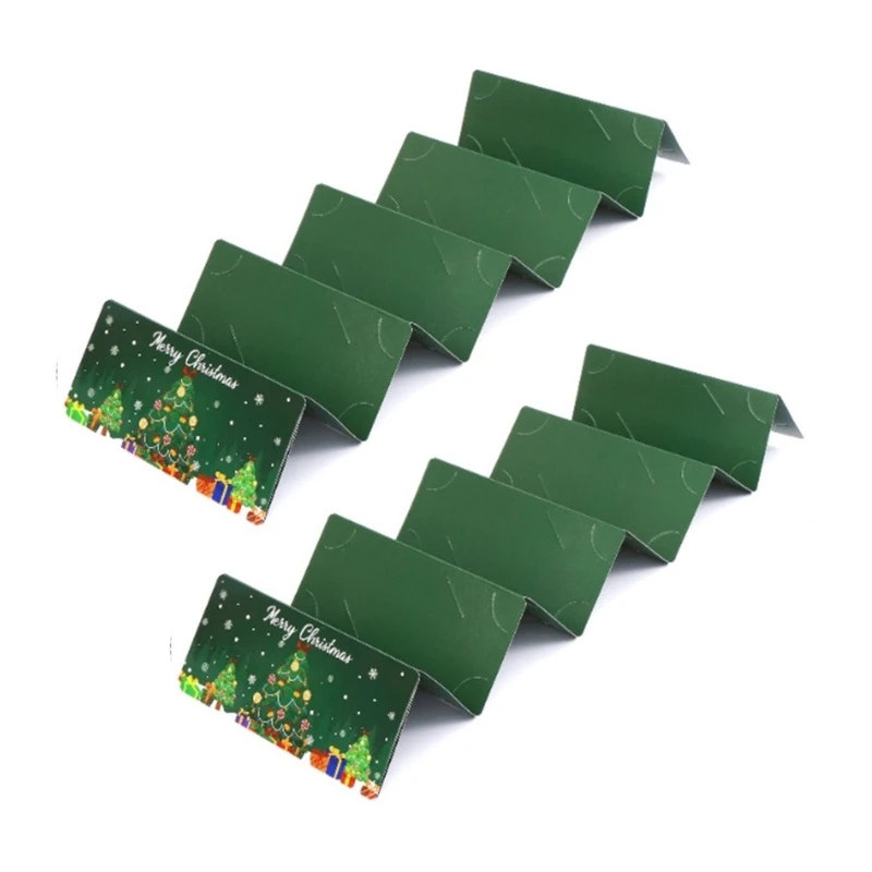 

2Pcs Christmas Themed Cash Holder with 10 Slots Holiday Gift Card Money Envelope For Kid Adult Christmas Gifts Exchanges