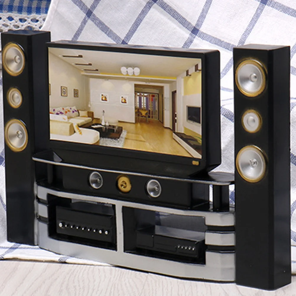 

Gray Miniature Unit with Functional Remote Included Stylish Home Office Decor Ideal for Dollhouse Appliances Collection Kids