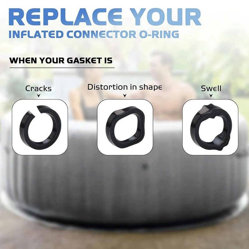 4 Stücke 11699 Poolpumpe Ersatzteile Für Intex Pure Spa Whirlpool Teile O-Ring Gummischeibe