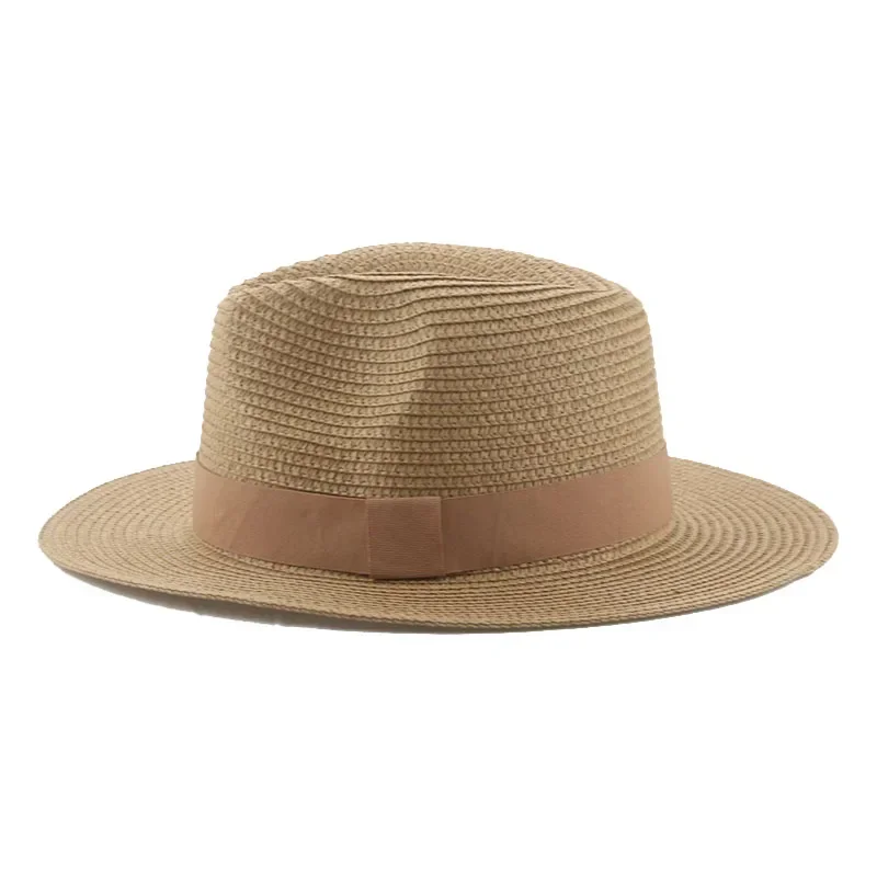 Hats for Women Bucket Sun Hats Ribbon Band Men Hat Straw Summer Panama Formal Outdoor Party Picnic Bucket Hat Sombreros De Mujer