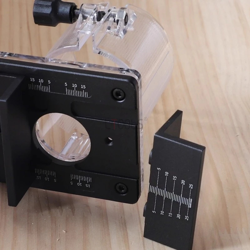 Adjustable Slotting Machine Base Bracket Cupboard Panel Buckle Fastener Milling Bracket Aluminum Alloy Base Plate with Scale