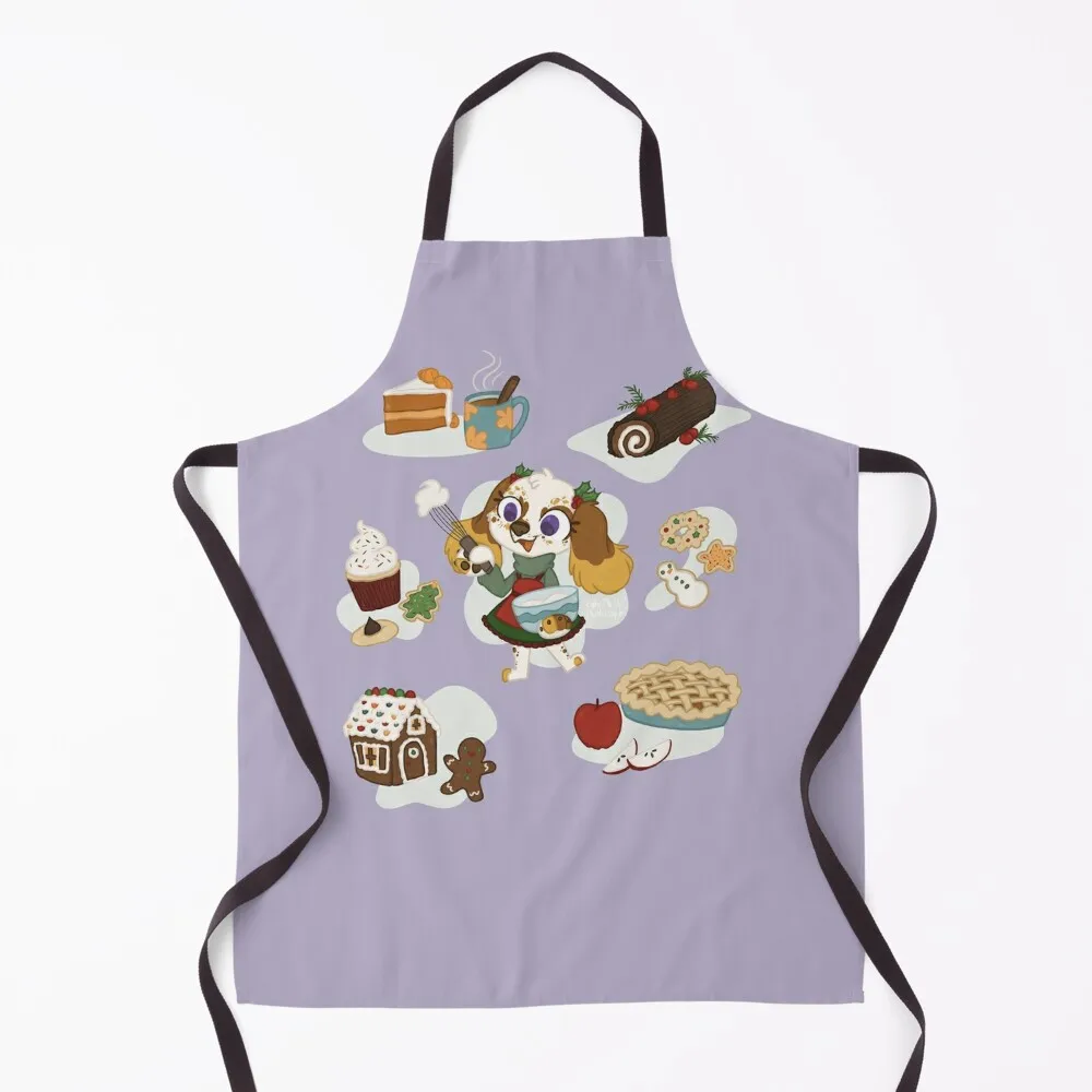 

Buttercup Holiday Treats in Lavender Apron Nursing women's kitchens Apron