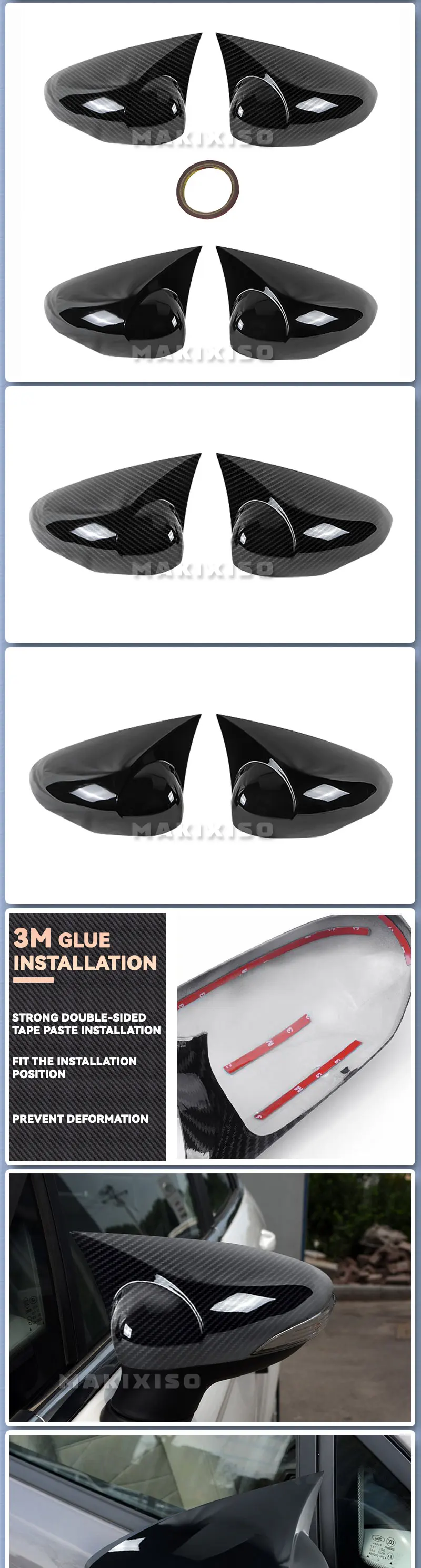 Specchietto Laterale Cover Dipinta Per Ford Fiesta MK7 2008-2018