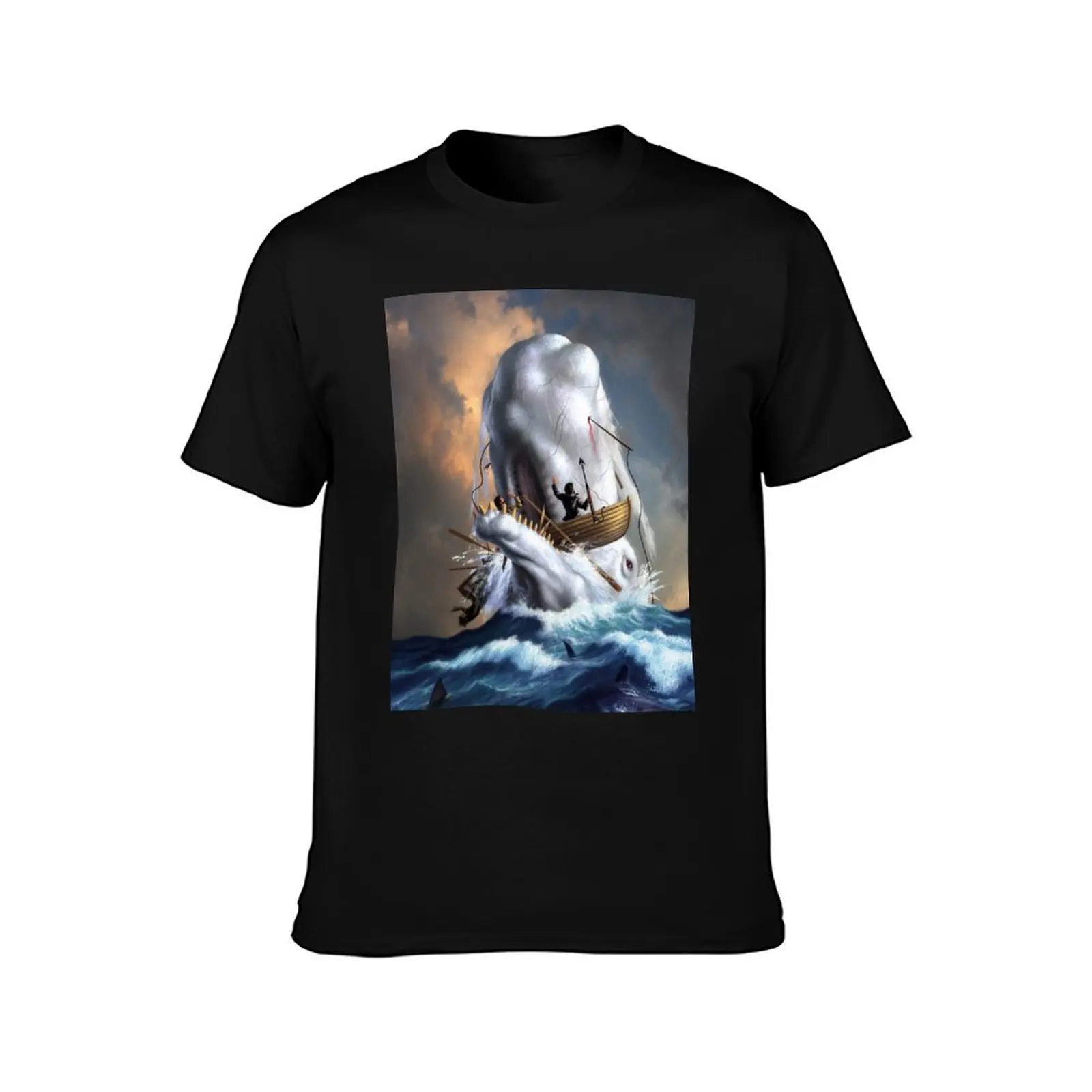 Moby Dick T-Shirt Plus Size Summer Short Sleeve T-Shirt