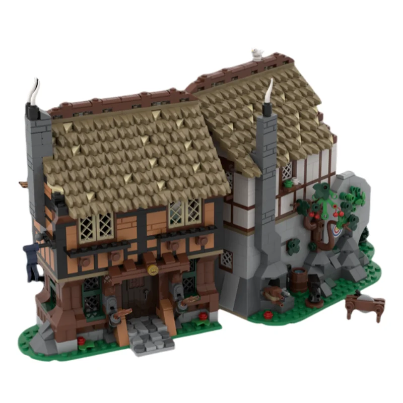 

MOC Block toy Medieval Forge model 1281pcs Creative holiday gift for everyone