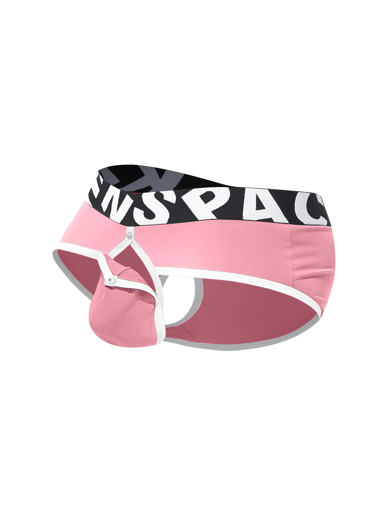 Men's Low Waist Boxer Briefs Removable Pouch Backless Panties Shorts Comfortable Underwear Active Men