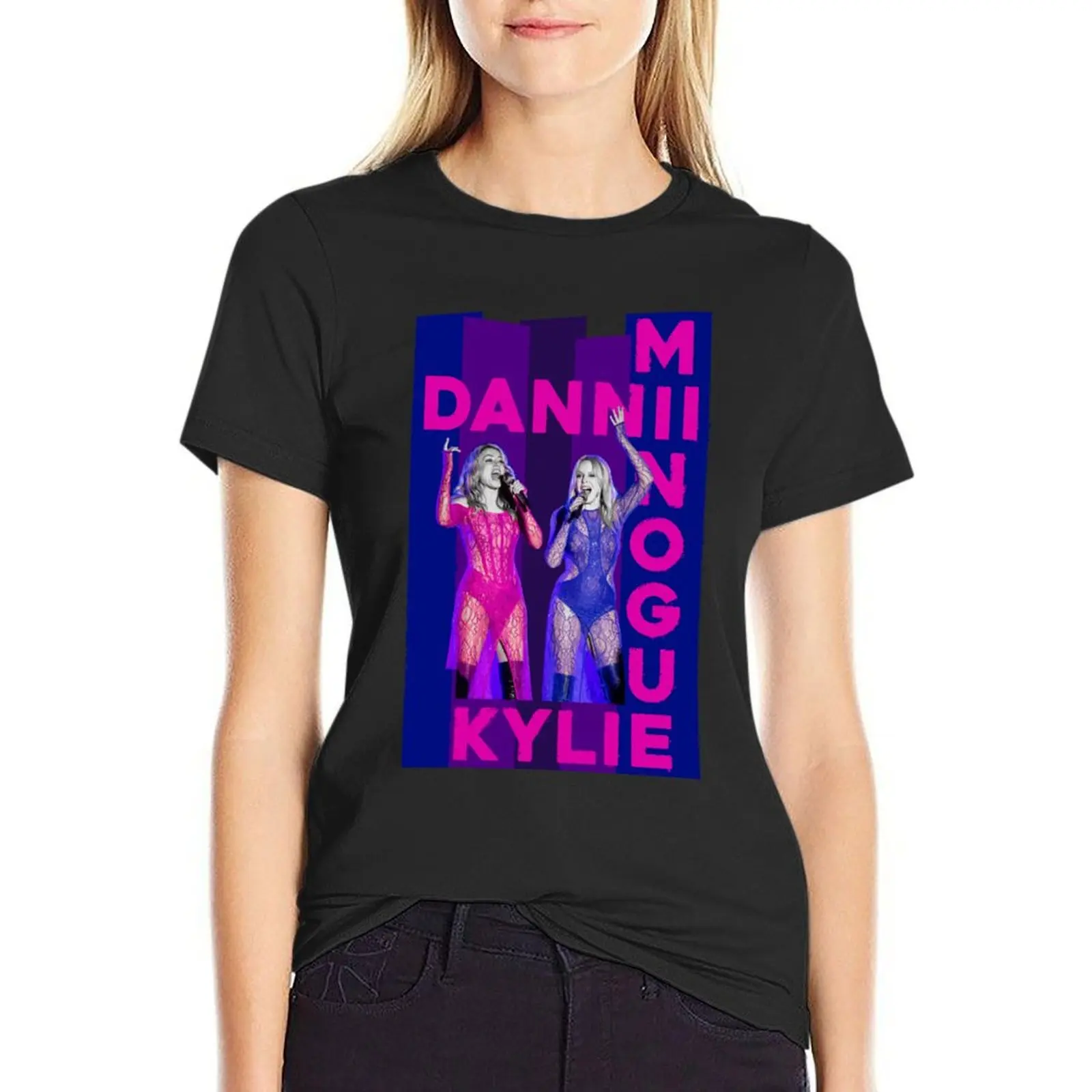 

Dannii & Kylie Minogue T-Shirt Short sleeve tee hippie clothes kawaii clothes Womens graphic t shirts