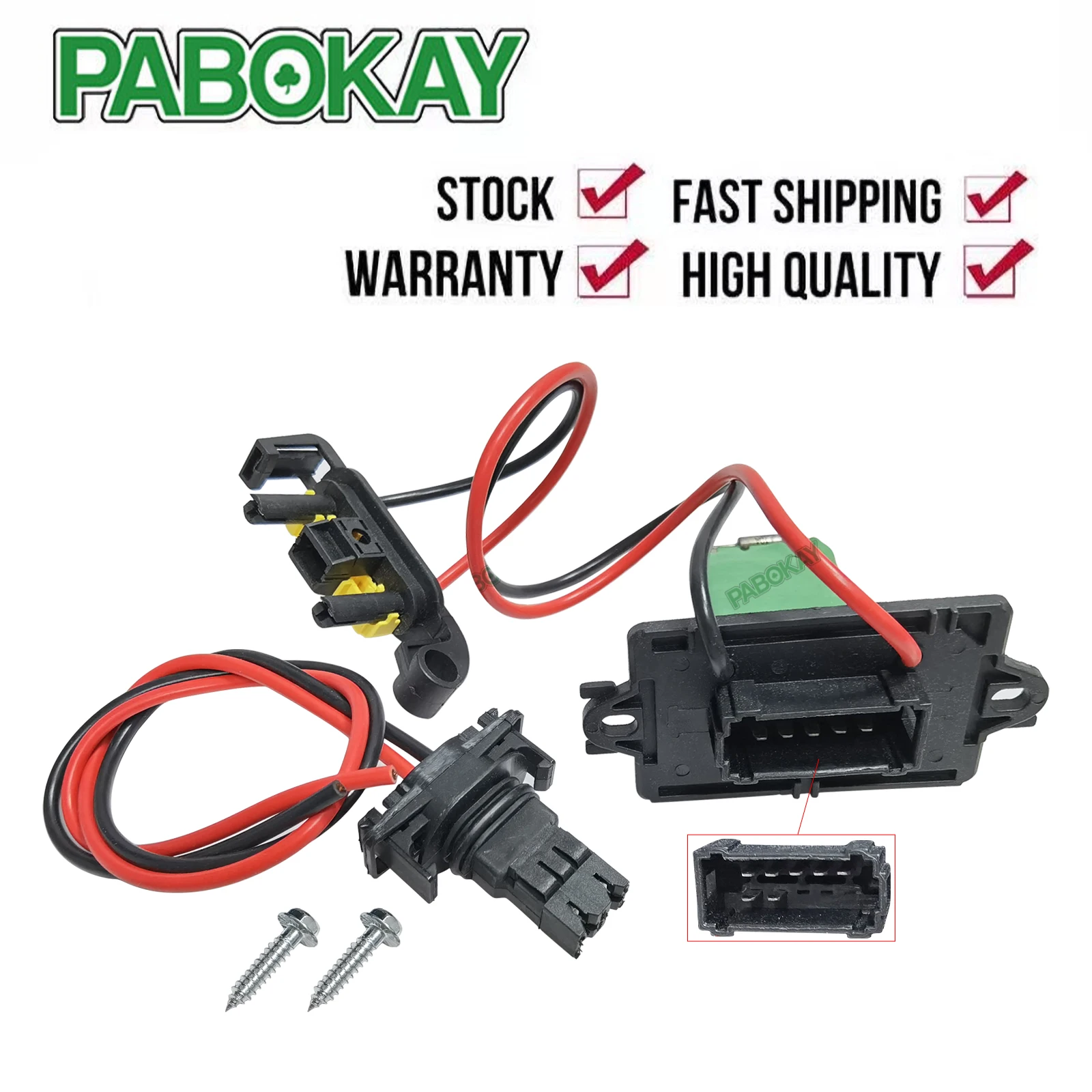 

Резистор вентилятора отопителя для Renault Clio MK3 2005-2014 Modus Grand 7701209803 515081 7701209850 7701060001 7701060002