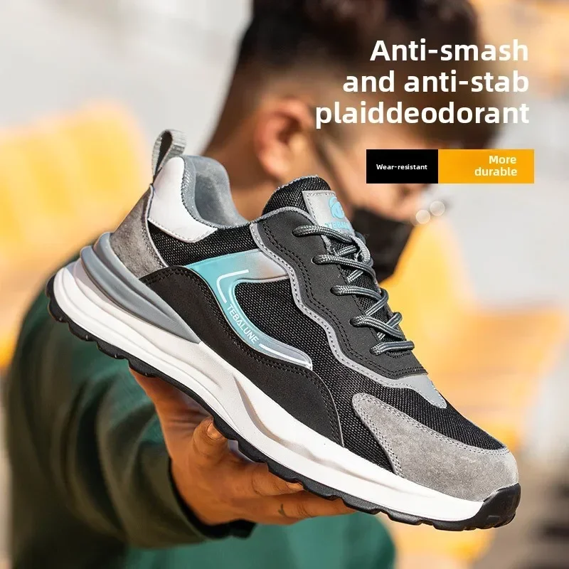 Safety Shoes with Steel Toe Caps Odor Prevention and Protection Shoes Insulated Shoes  Breathable Labor Protection Shoes