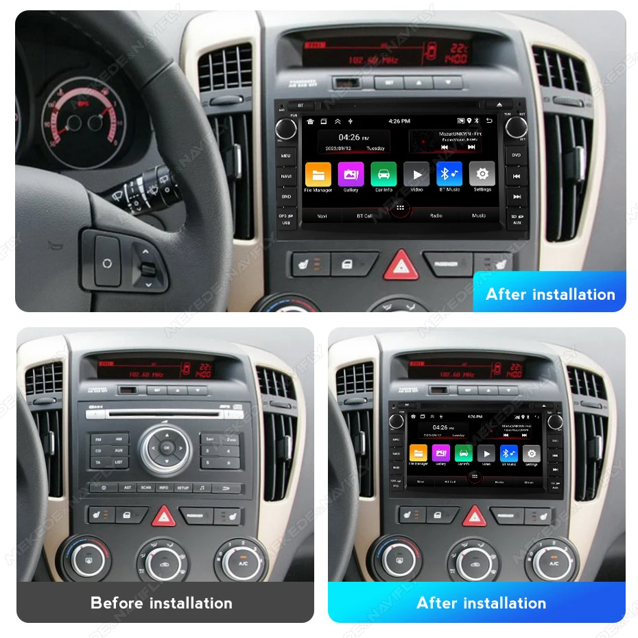 For KIA CEED 2010 2011 2012 Venga 10-16 Carplay WIFI Stereo 7