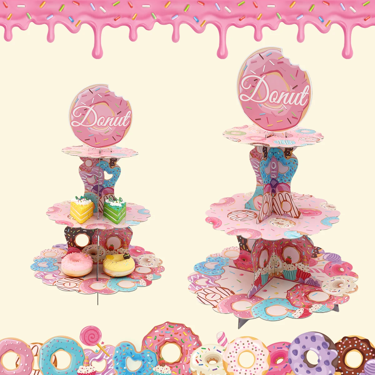 Donuts Dinner Plates Party Supplies Tableware Napkins Donut Tablecloth Donut Grow Up Birthday Party Baby Shower Girl Decorations