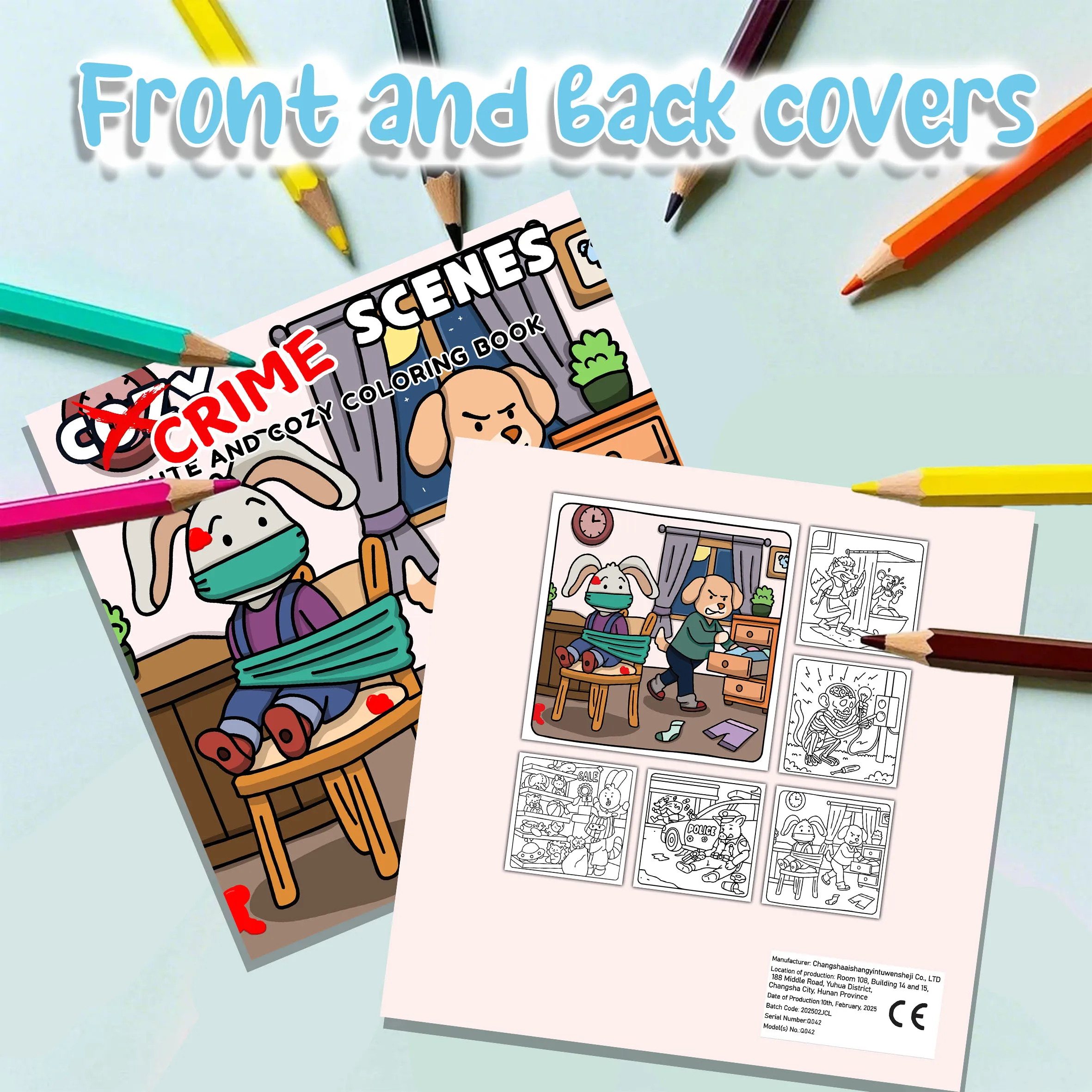 Student Adolescent And Adult Sketchbook Depicting Various Scenes Of a Crime Scene a 7.8-Inch Gift For Holiday Parties