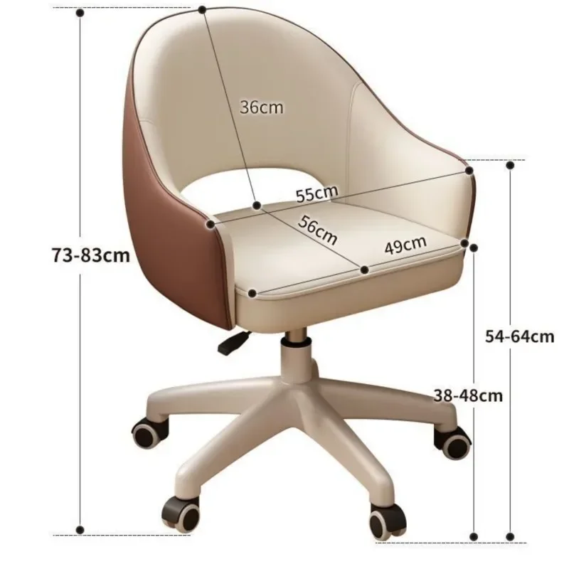Computer Chair Swivel Chair Bedroom Makeup Dormitory Student Study Desk Backrest Living Room Office New