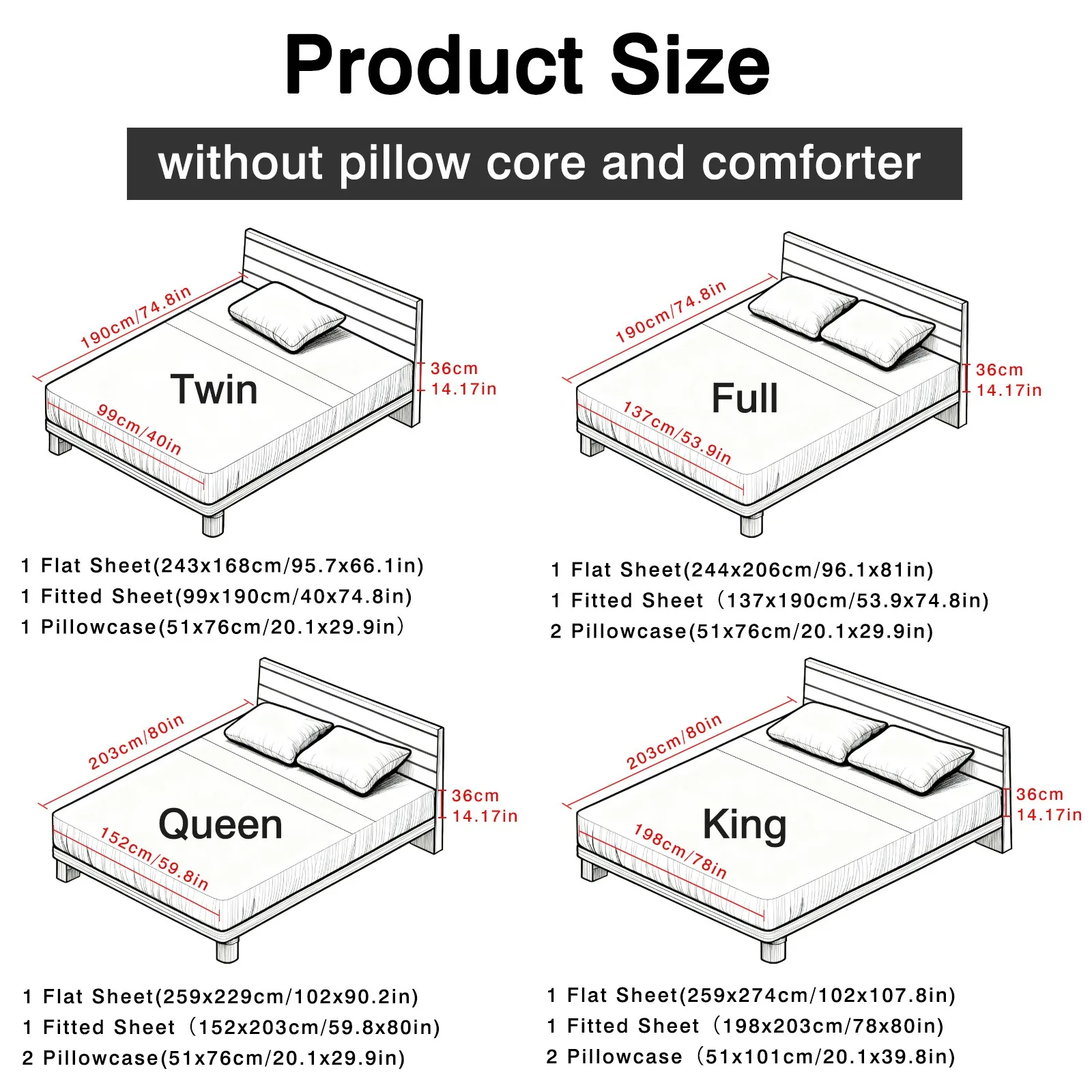 Cooling Bamboo Rayon Bed Sheet Set for Hot Sleepers, 2200 Thread Count Ultra Soft Silky Moisture Wicking Bedding Set, Deep Pocket Fitted Sheet Wrinkle & Fade Resistant Sheets with Pillowcases, Multiple Colors, Available in Twin Full Queen King Sizes