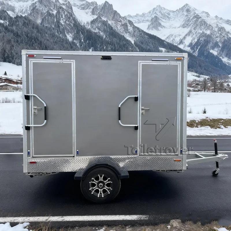 

High Quality Vip Luxury Restroom Trailer Commercial Portable Bathroom Trailer Street Mobile Toilet Trailer for Sale