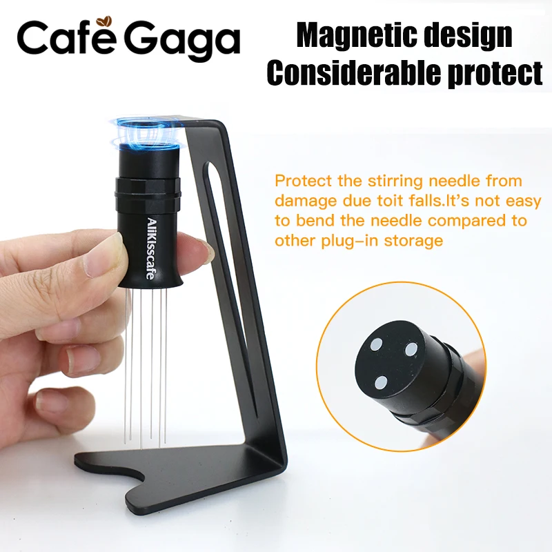 Coffee WDT Tools Coffee Needles Distributior Stainless Steel With Magnetic Stand Adjustable Stirring Needle Range Espresso Tool