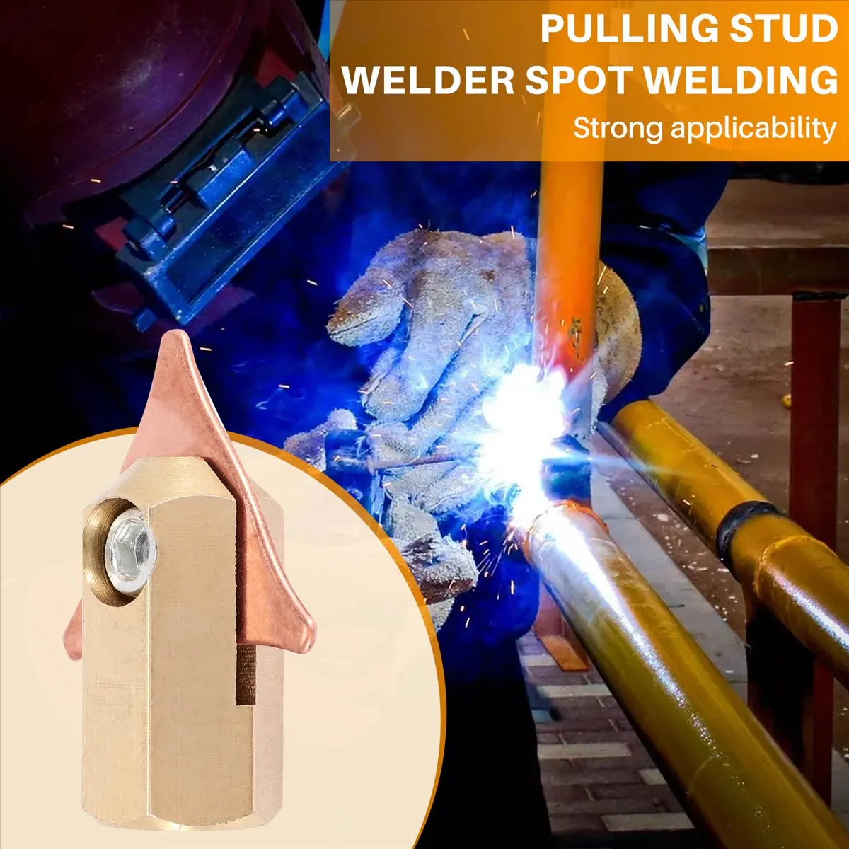 【2026 TOP Global】Tri Hook Washer 3 Point Dent Puller Electrode Chuck Dent Pulling System Stud Welders Spot Welding Triple-Corner