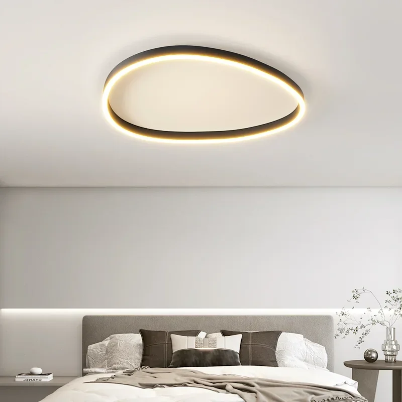 Lustre Living Room Chandelier Modern LED Ring Ceiling  Bedroom Kitchen Restaurant  Decoration Lighting Fixture