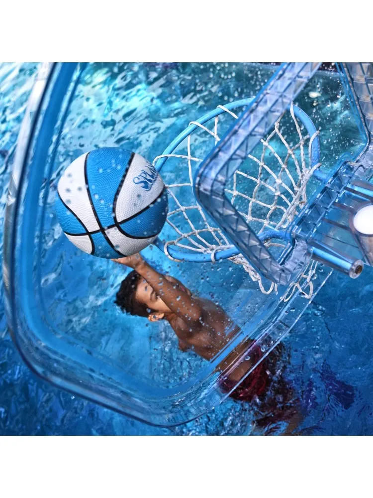 -Rite Clear Shot 2-in-1 Full Court Pool Basketball & Volleyball Game Set