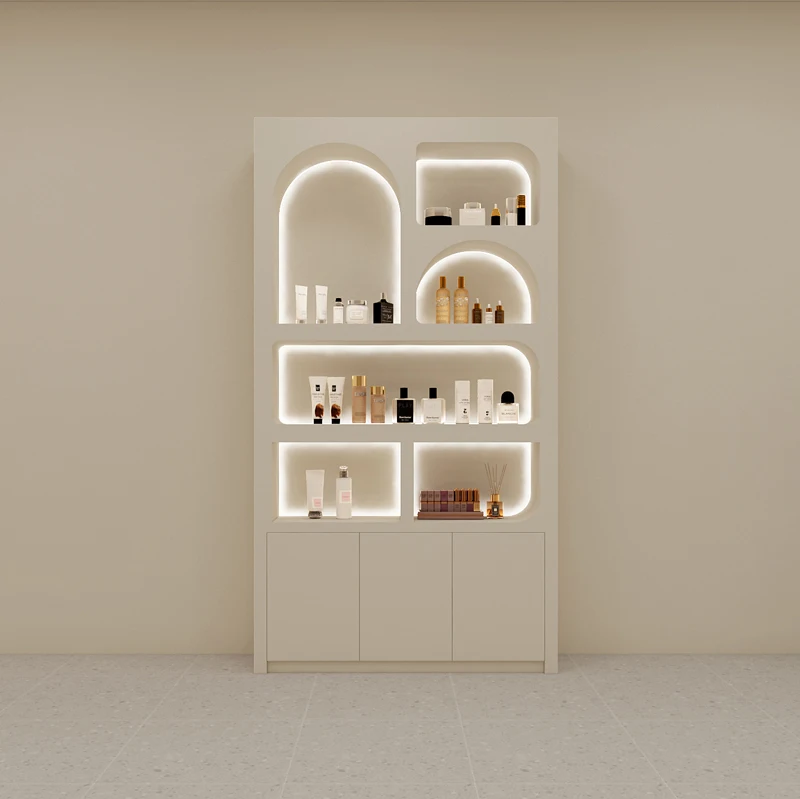 

Beauty salon product display cabinet Skin care display rack Internet celebrity high-end atmosphere manicure storage cabinet