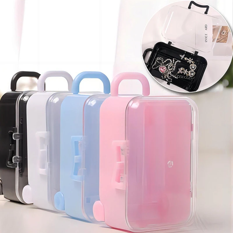 

INS Simplicity Trolley Case Storage Box Creative personality Jewelry Boxes Personalized Creative Transparency Jewelry Packaging