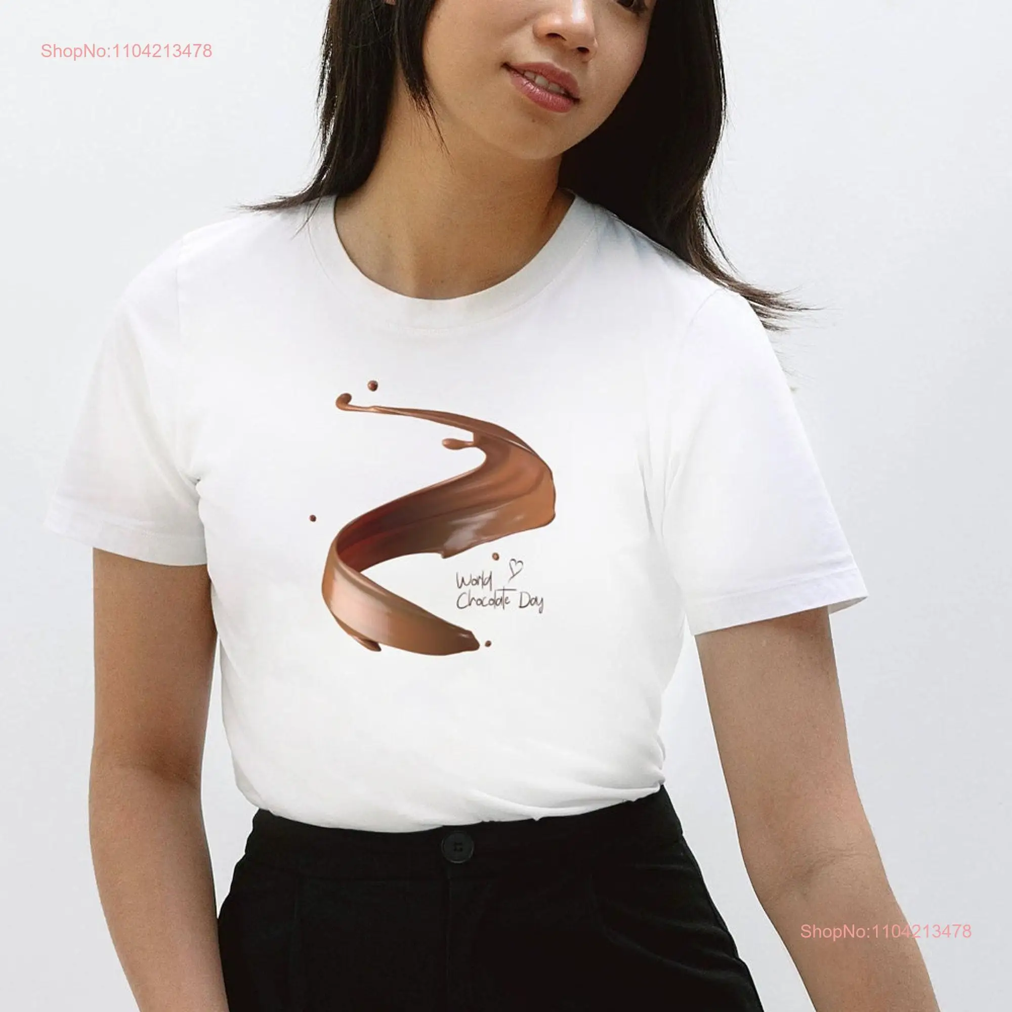 Chocolate Day t shirt for lovers themed gift idea World tee long or short sleeves