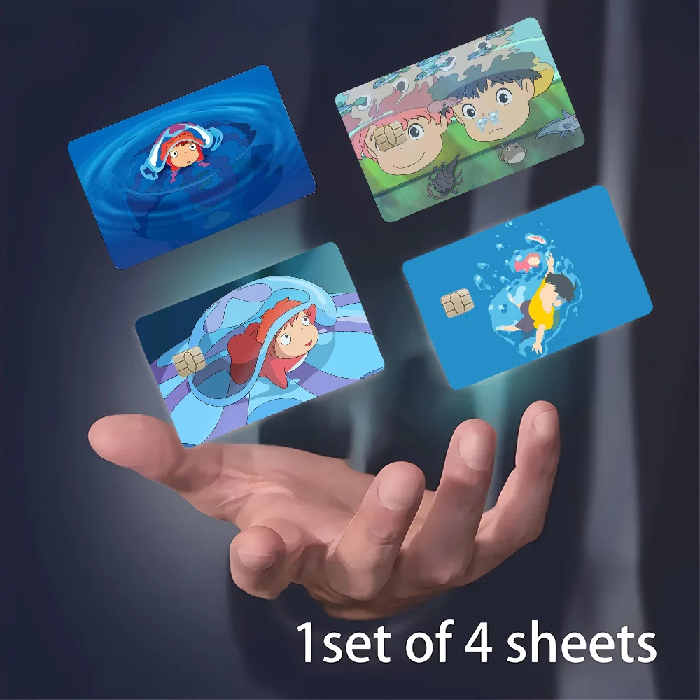 P-Ponyo Matte Film Cover Skin Sticker For Credit Card Bank Debit Bus Card