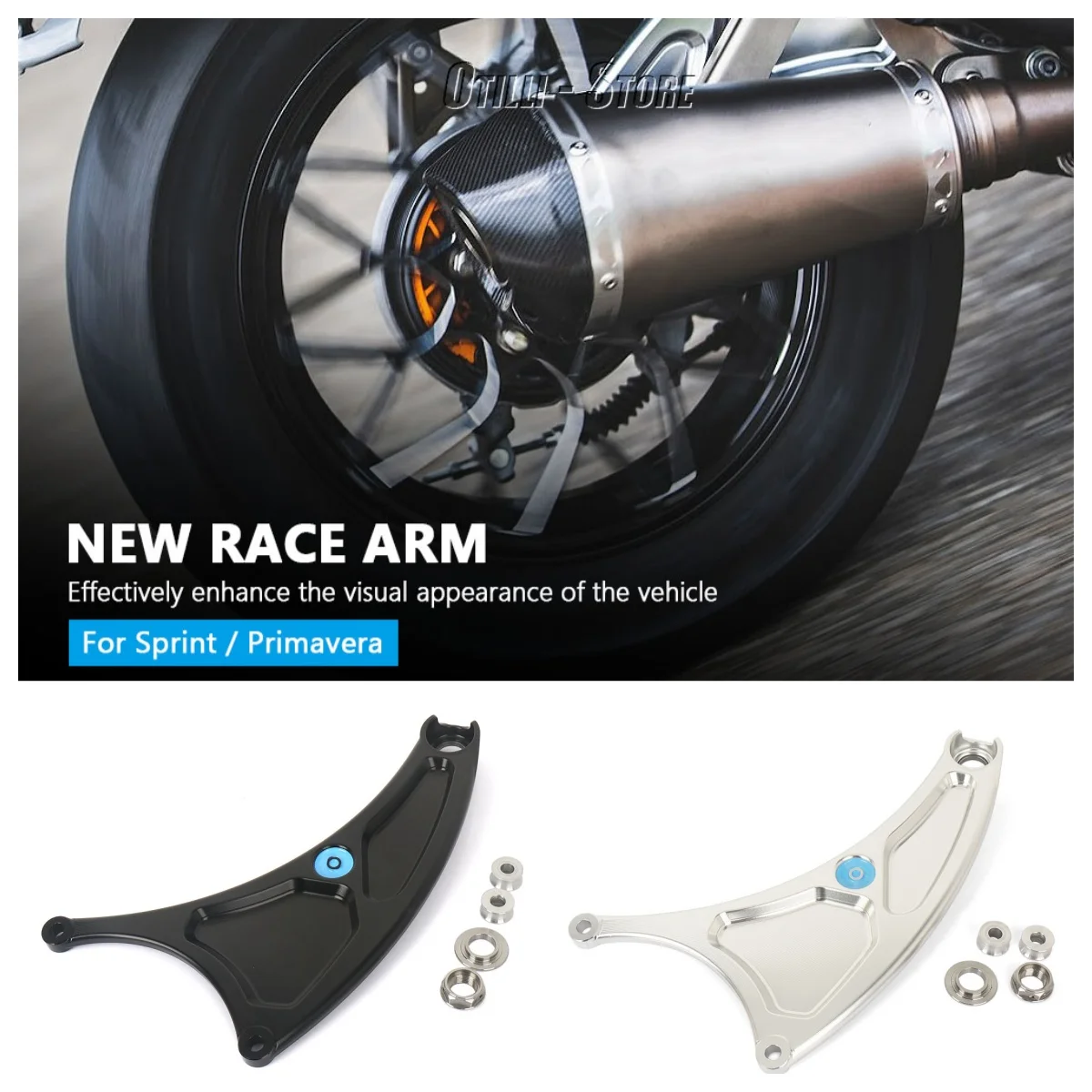 

Motorcycle Aluminum Rear Wheel Rocker Swing Arm Parking Rack Swingarm Suspension Kit For Vespa Sprint150 Sprint Primavera 150