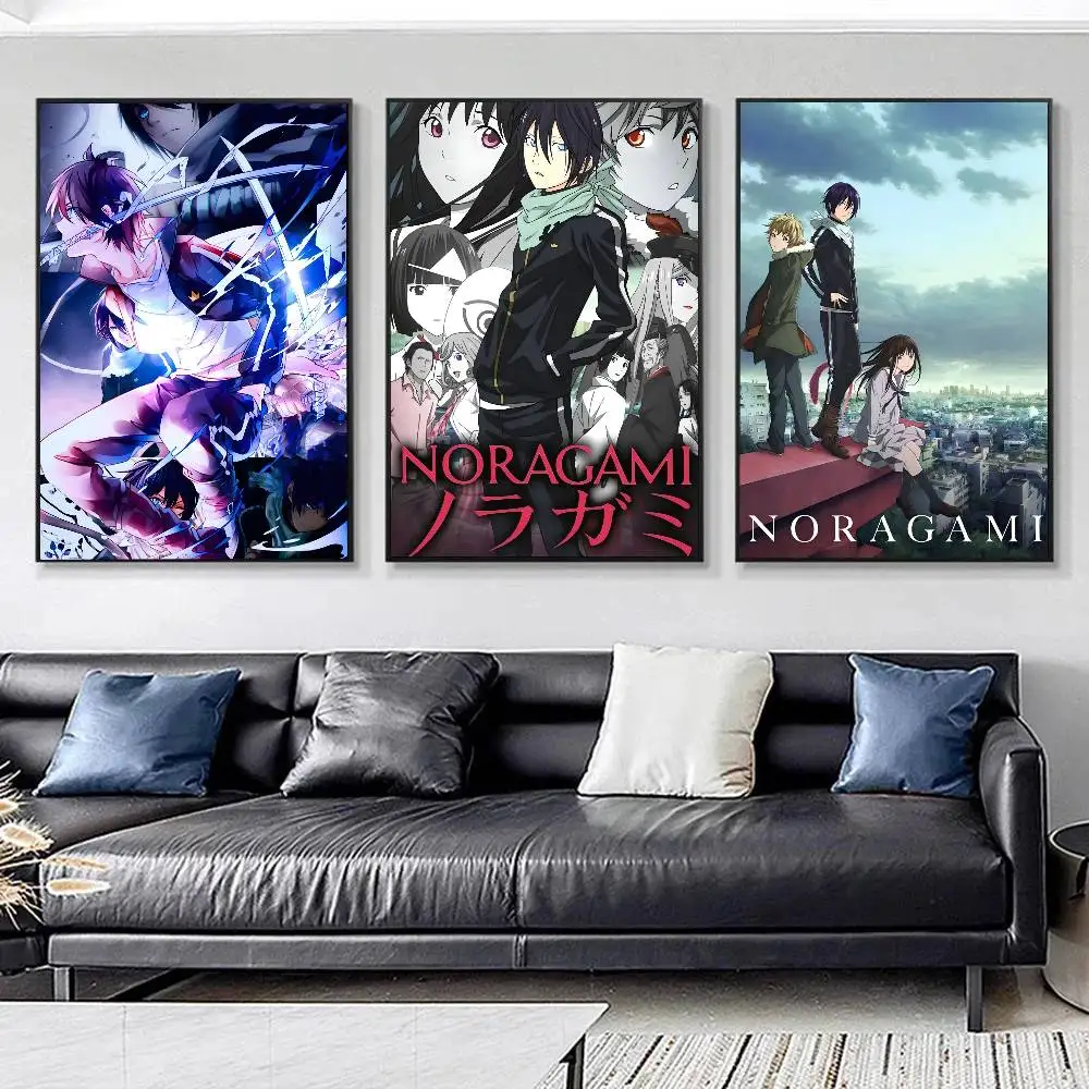 1pc Anime Noragami Posters HD Print Vintage Wall Art Decor for Home Study Room