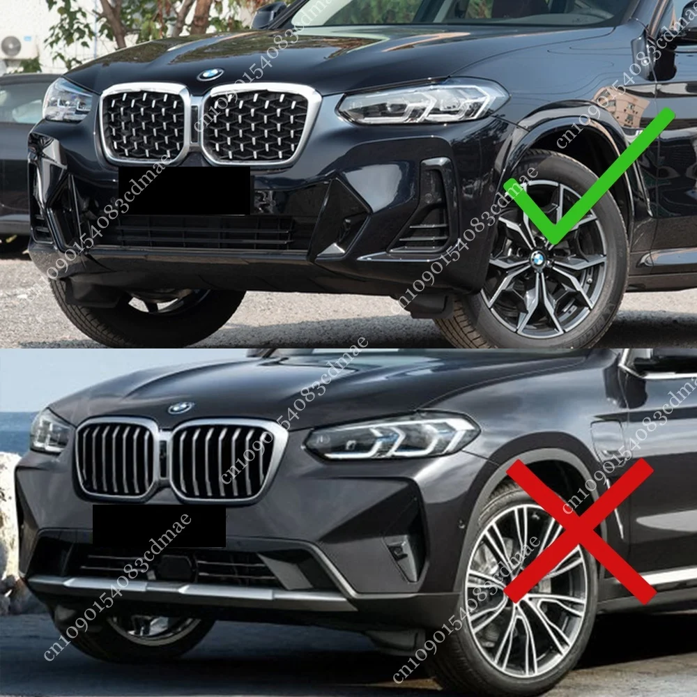 Front Bumper Splitter Lip Spoiler Diffuser For BMW X3 G01 X4 G02 M40d M40i M Sport 2022 2023 Facelift Body Guard Kits Tuning