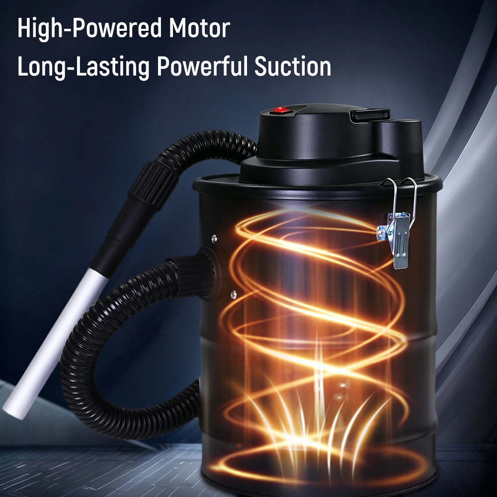 TUNGFULL 12L Household Barrel Vacuum Cleaner with Powerful Suction 800W 220V - Fireplaces Ash Vacuum for Hotels And Apartments