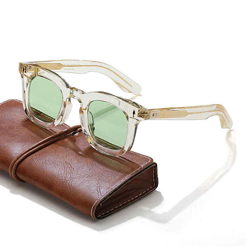 Sunshador Round Acetate Sunglasses 6