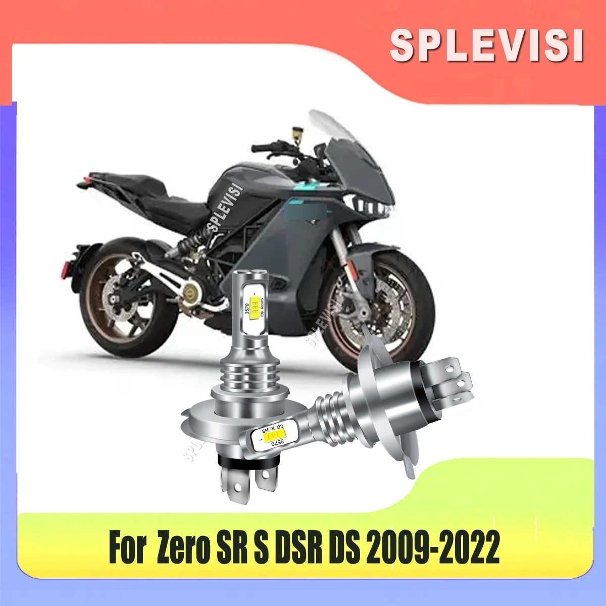 

Motorcycle High/Low Beam LED Headlight Bulbs IP68 Waterproof, Pack of 2 For Zero SR S DSR DS 2009 2010 2011 2012 2013 2014-2022