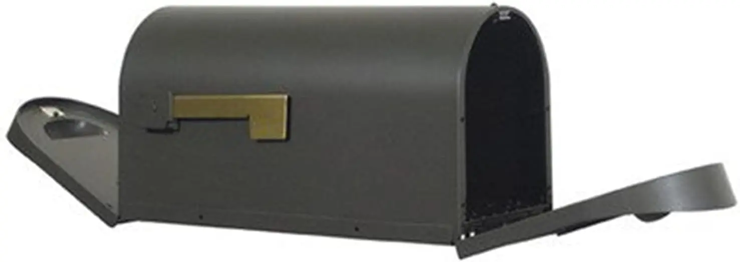 Special Lite Classic Curbside Mailbox with Two Doors - Mocha Aluminum Mailbox for Post Mount - SCC-1008-TD-MOC