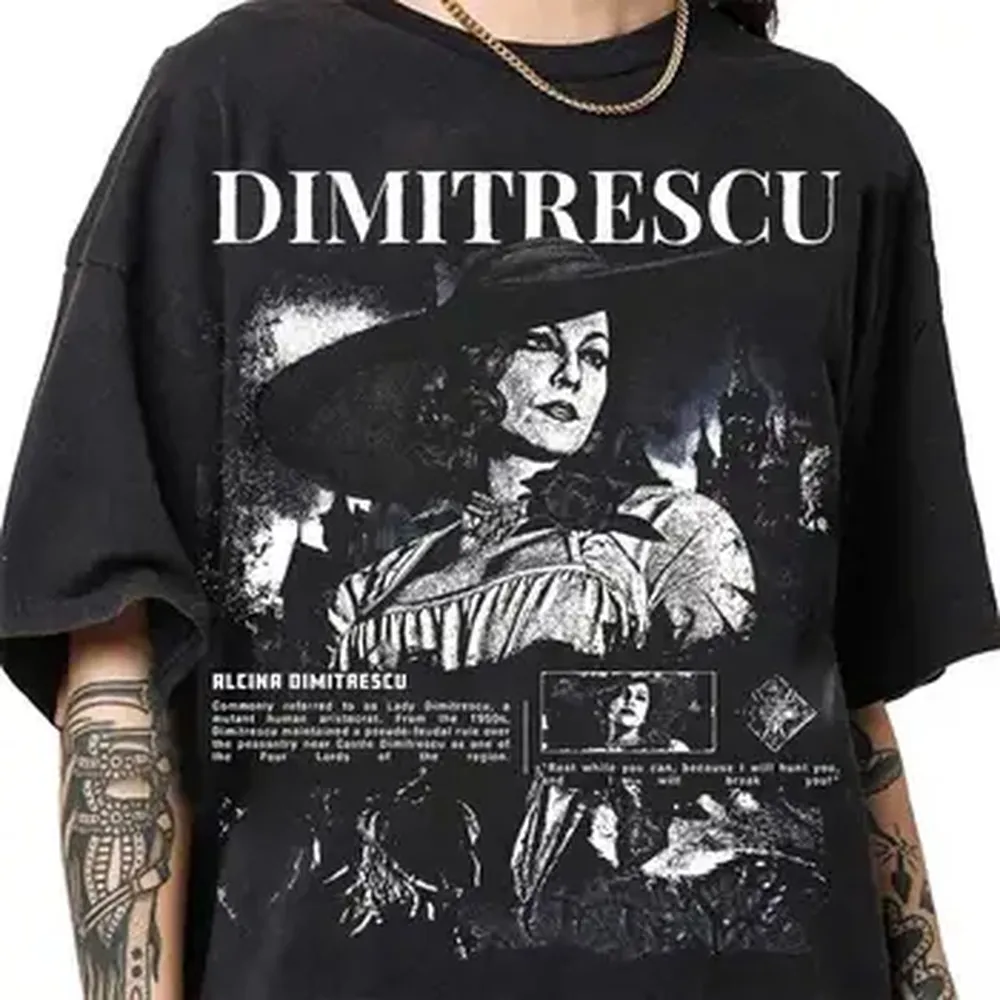 Resident Evil Village T-shirt For Men Women 100% Cotton T Shirts Short Sleeve Tops J190