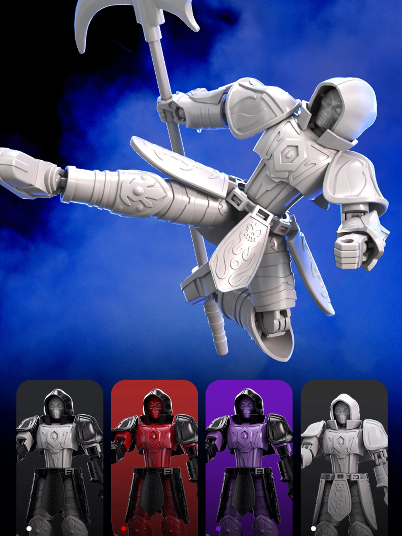 Lucky 13-Puppe mit beweglichem Gelenk, König Arthur Lich, König Ritter, Roboter, Montage, Spielzeug, Modell, Junge, Geschenk