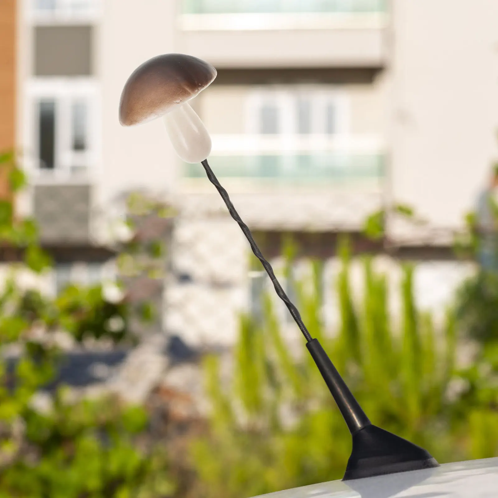 

Cute Simulated Mushroom Car Antenna Toppers Adorable Roof Decorations Durable Exterior Auto Accessories Playful Vehicle Decor