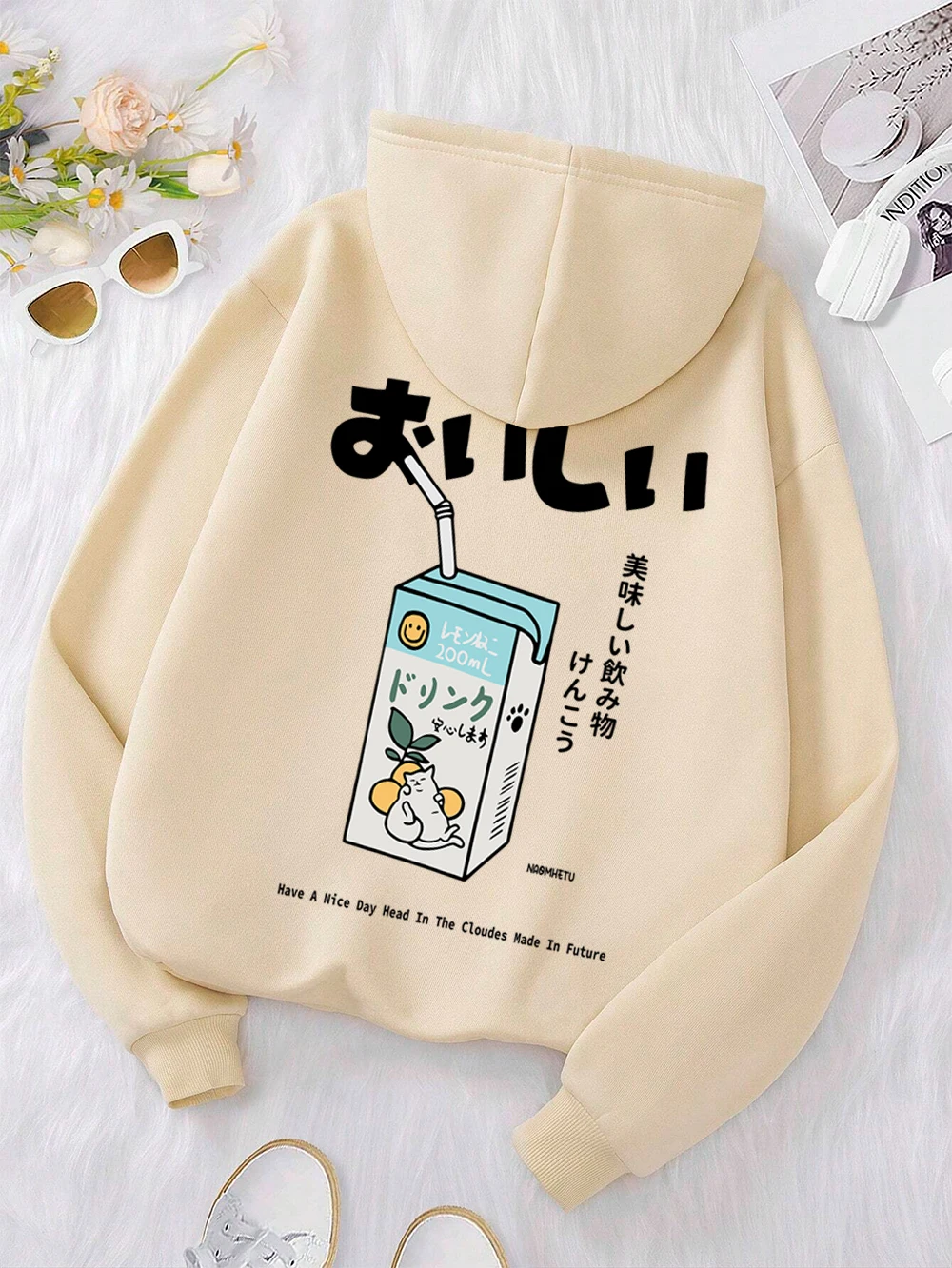 هاراجوكو اليابان Kawaii الرجال الأزياء هوديي نمط مطبوعة عارضة عالية الجودة هوديي #5