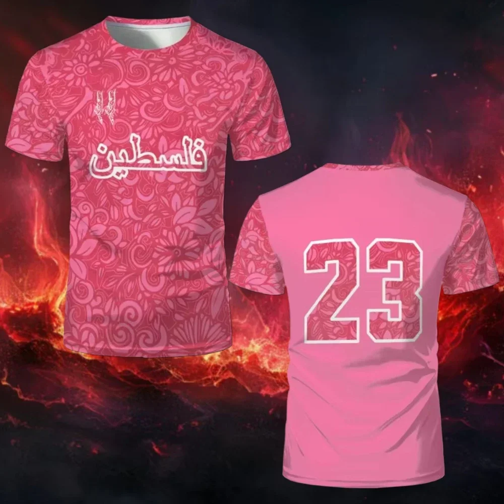 

Cool man flag football jerseys summer trend Round neck 3D sports T-shirts Casual men's and women's loose T-shirts trendyol