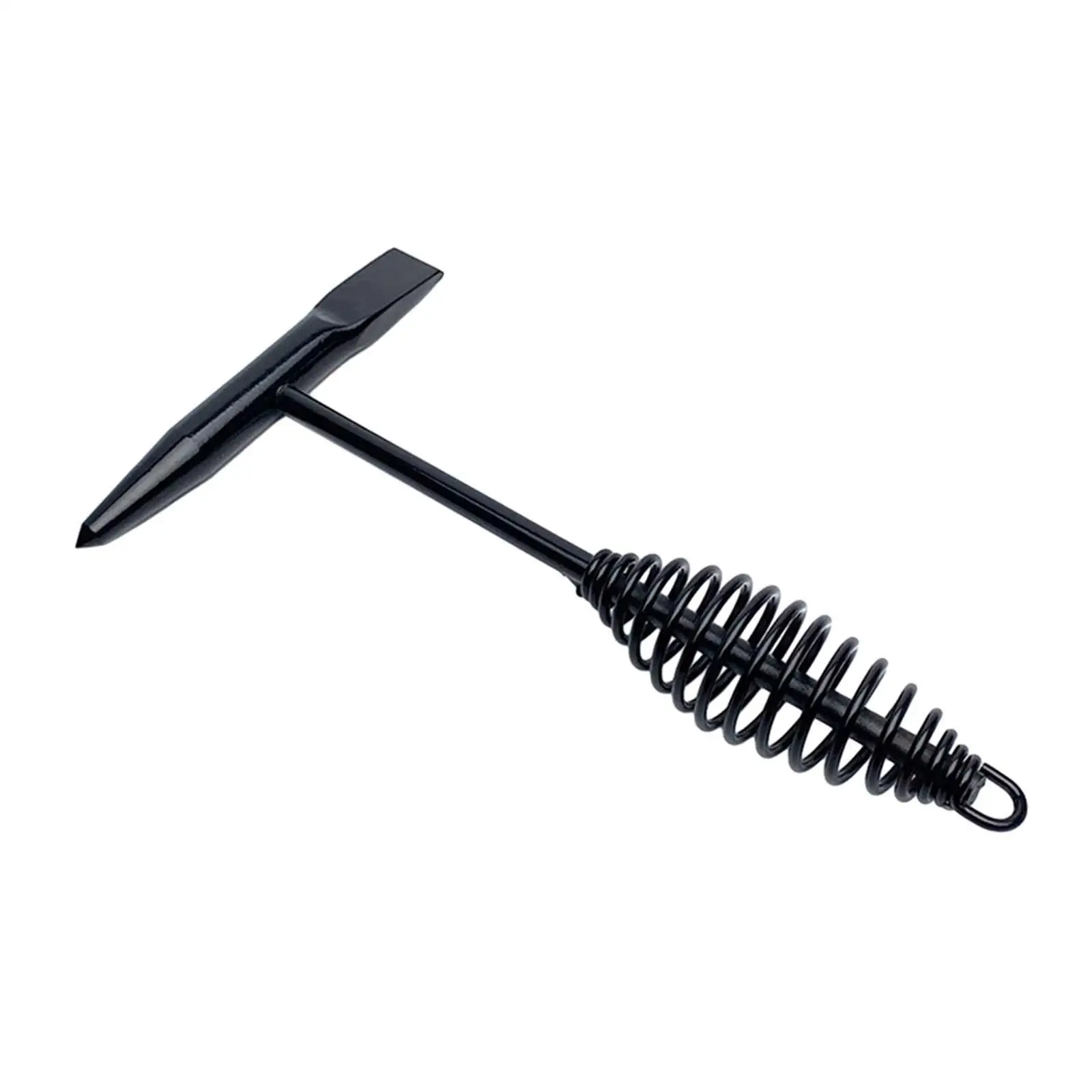 10.83inch Welding Chipping Tool with Coil Spring Handle Carbon Steel Shock Absorbing Portable Slag Tool for Yard Workshop