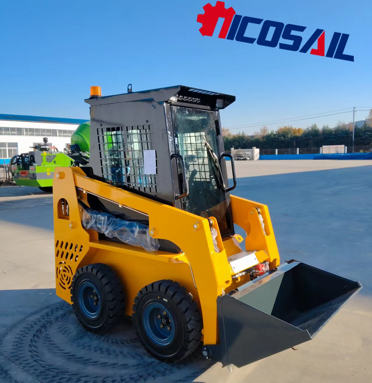 CE EPA Euro 5 Skid Steer JC25 Small Mini Wheeled Skid Steer Loader, with Attachments