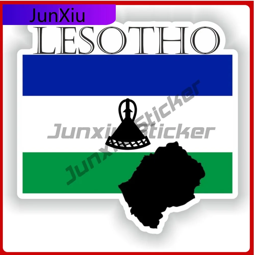 

Lesotho Country Funny Boat UV Resistant Sticker Decoration Scratch Project Cute Anti Unique Boat Motorcycle Fade UV Sticker