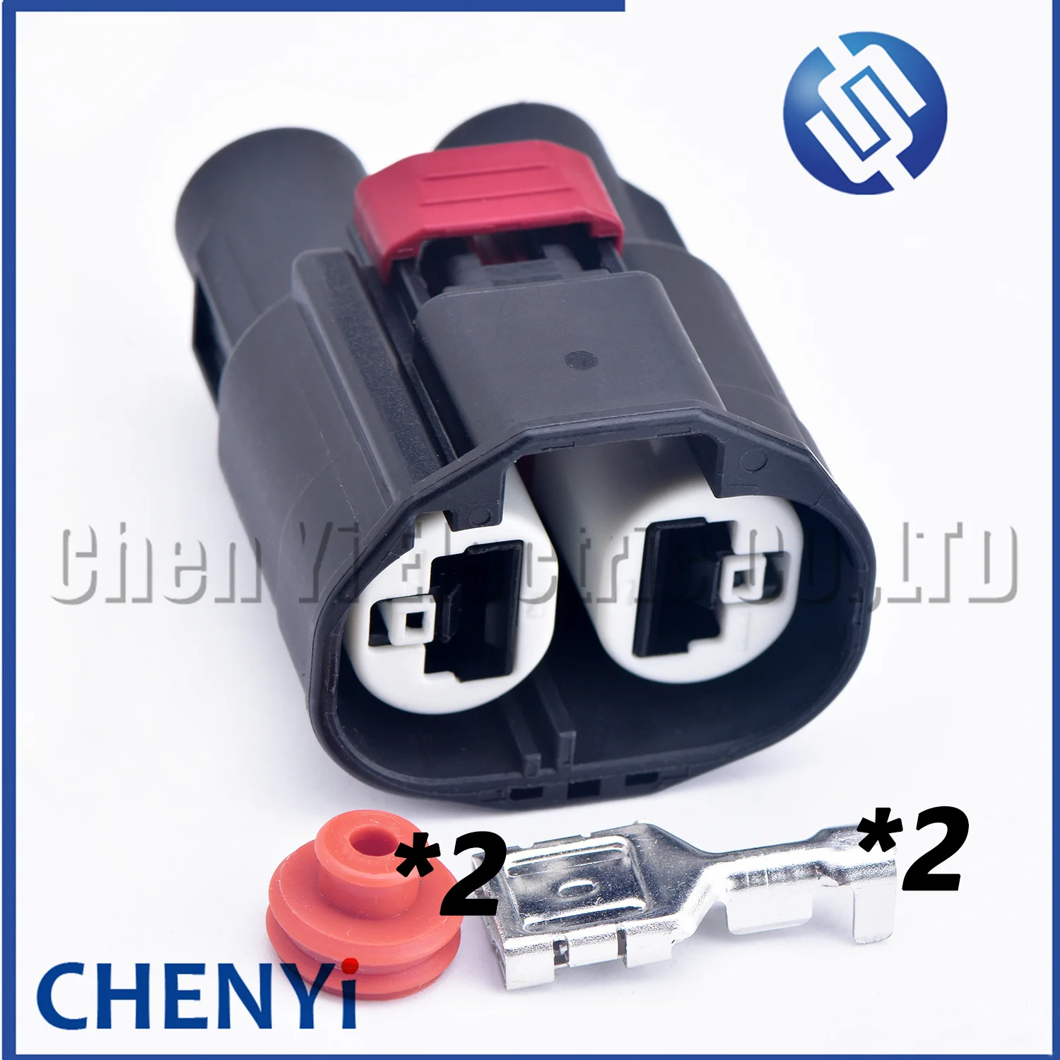 2 Pin female Automobile waterproof connector Steering gear booster pump electronic fan Plug 7287-8211-30 With pins