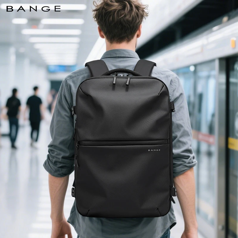 BANGE Nuova borsa da cabina antifurto Zaino da viaggio con separazione bagnata e asciutta per uomo Donna Bagaglio a mano Zaini per laptop da 15,6 pollici