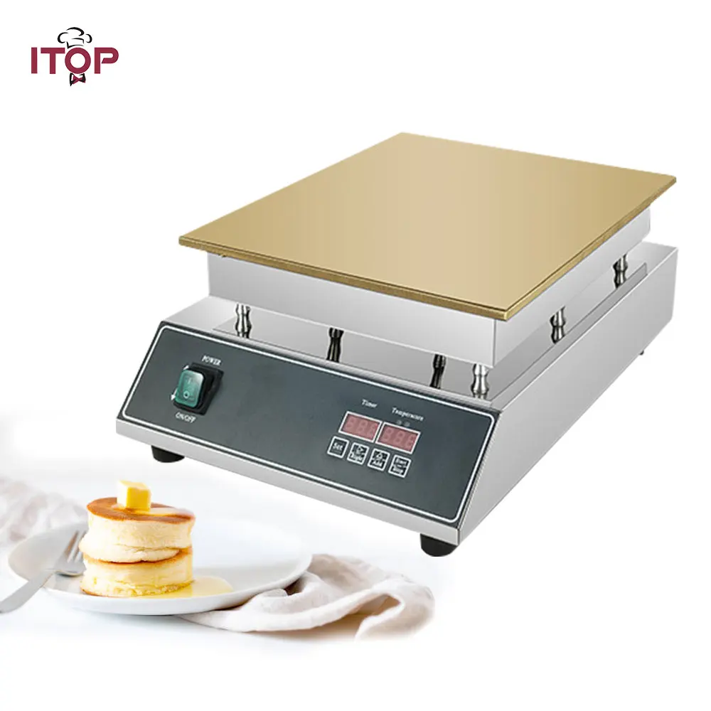 ITOP Commercial French Soufflé Machine Full Copper Grill Souffle Machine Cakes Desserts Intelligent Timing Constant Temperature