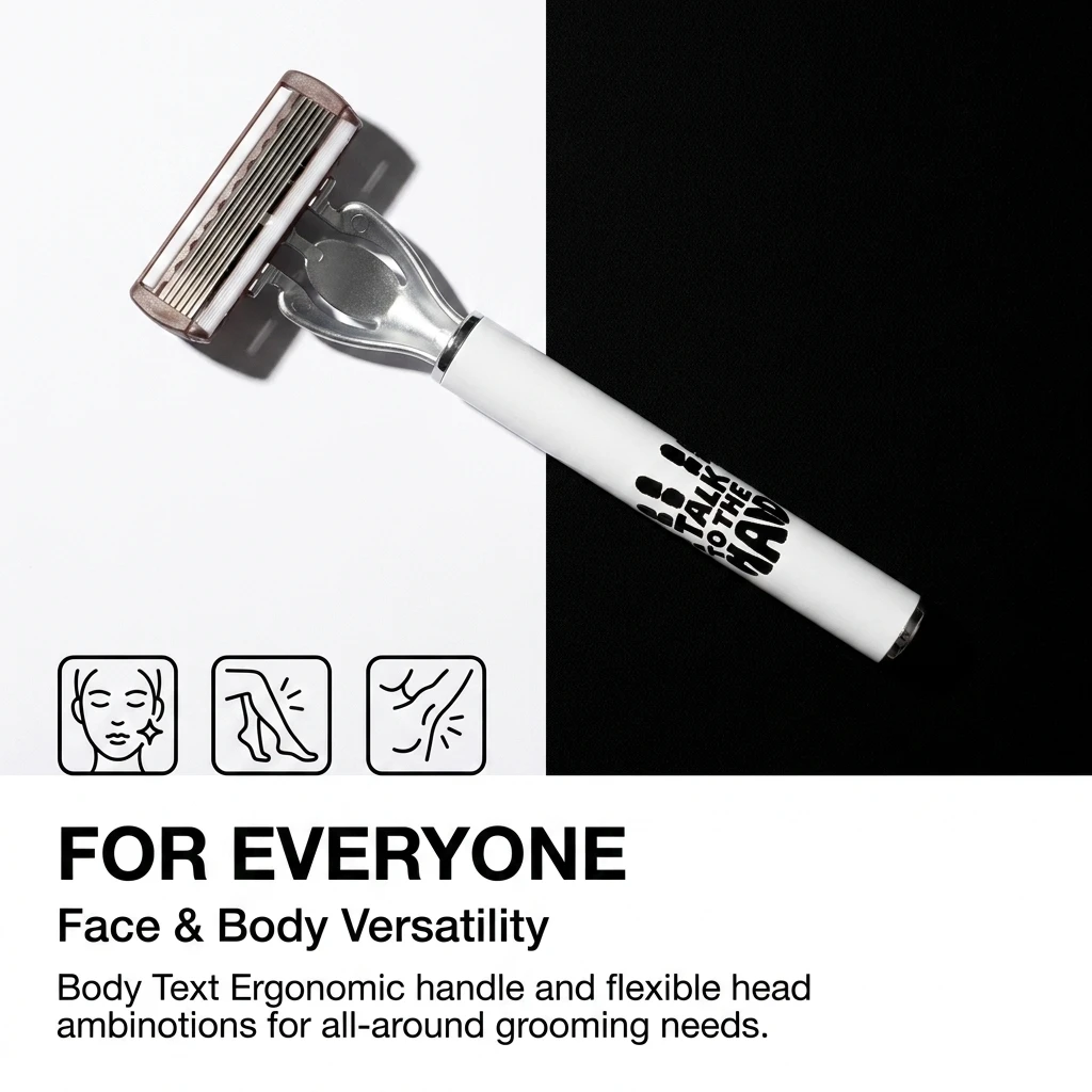 Men's Manual Safety Razor Set, Featuring 6-Layer Stainless Steel Blades and an Aloe vera Lubricating Strip | Perfect as a Gift.