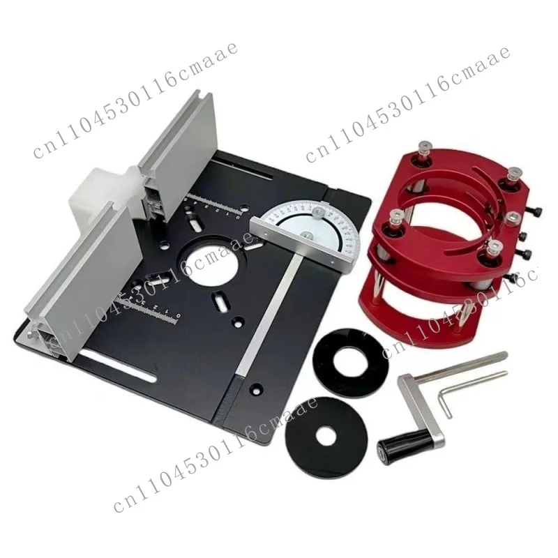 2026 Woodworking milling machine table insert plate, with inverted lifting base,aluminum chip trimming machine translation plate